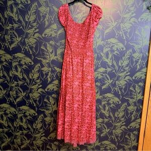 Maeve Pink Floral Maxi Dress